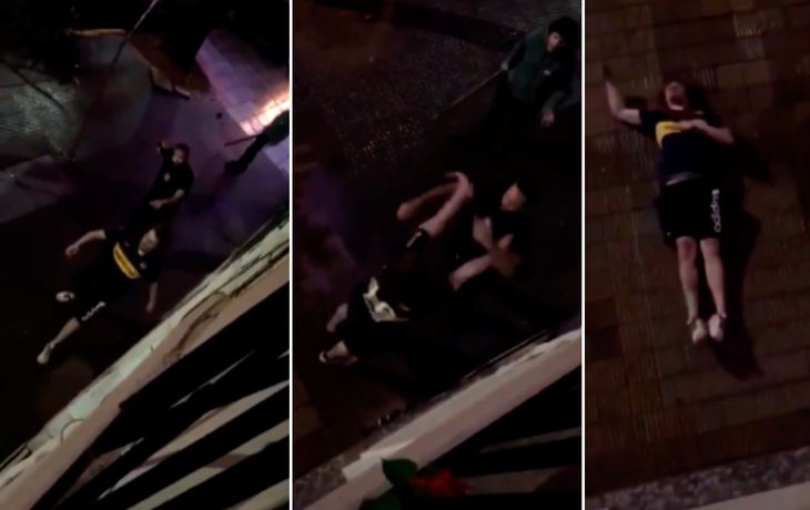 El brutal video de una agresión a un hincha de Boca que se viralizó por WhatsApp