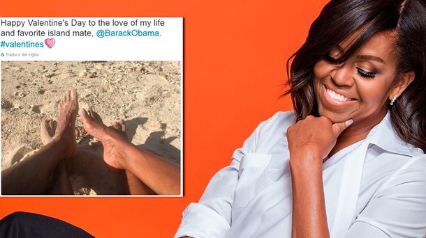 Michelle Obama le dedicó un mensaje de San Valetín a Barack