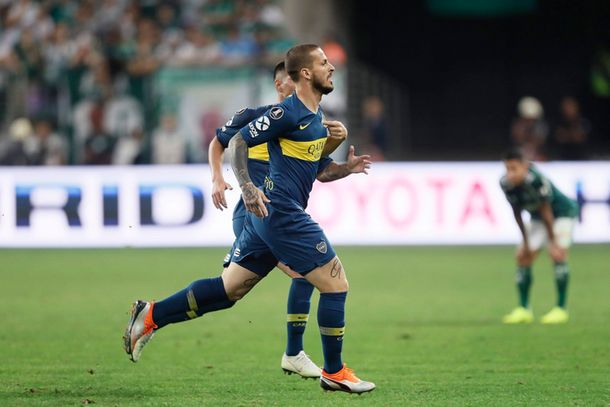 Benedetto festeja el gol (@BocaJrsOficial)