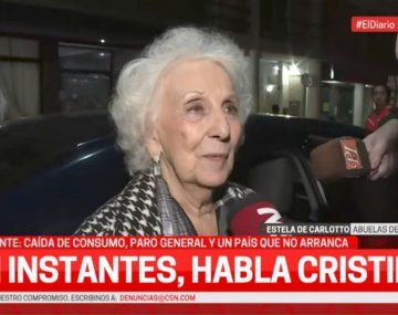 Estela de Carlotto apuntó contra Milei: Es una forma de pensar contraria a la realidad