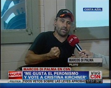 Marcos Di Palma sorprendió con su candidatura para 2023