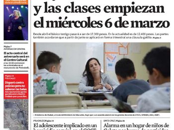 Tapas de diarios del sábado 23 de febrero de 2018