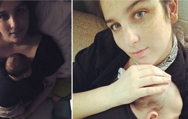 La selfie primaveral de Juana Repetto y su hijo