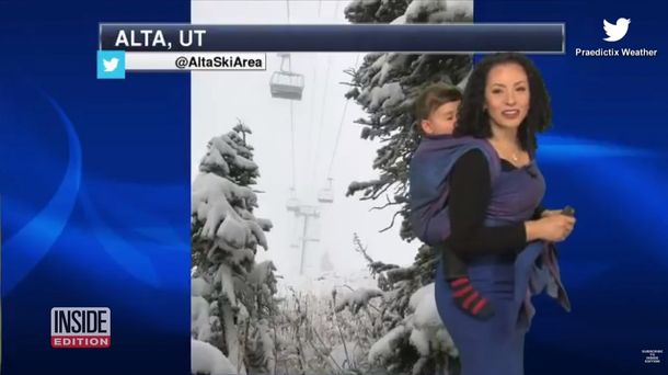 Susie Martin con su pequeño ayudante