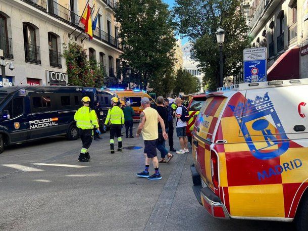 Se derrumbó un edificio en Madrid y hay al menos cuatro desaparecidos
