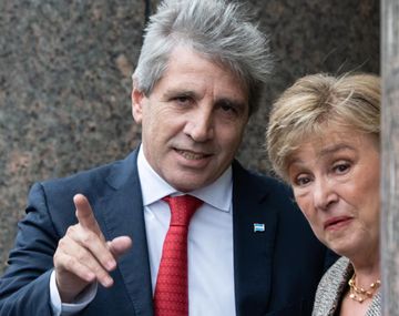 Ministro Luis Caputo y Kristalina Georgieva, titular del FMI.
