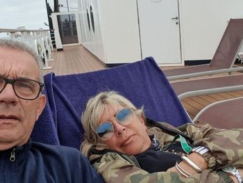 Juan y Claudia cuando pod&iacute;a disfrutar sus d&iacute;as en el Zaandam previa a la cuarentena