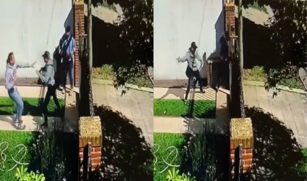 Intentaron robar su casa y los echó a golpes