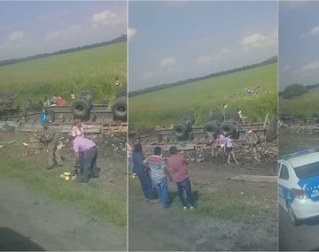 Saquearon un camión en la ruta a Famaillá, Tucumán