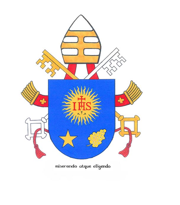 ¿Cómo es el escudo papal y qué representa?