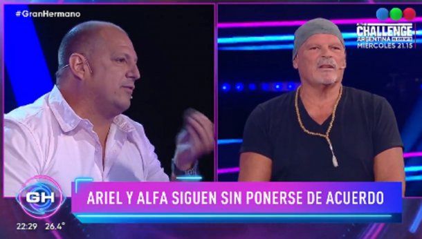 Gran Hermano: Alfa y Ariel se cruzaron en vivo