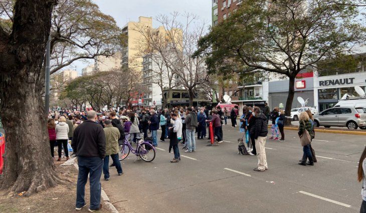 Marcha opositora: más piedras que gente en la Quinta de Olivos