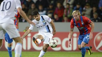 agüero, el unico gol argentino en el arranque de la champions agüero, el unico gol argentino en el arranque de la champions