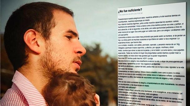 Emotiva carta de un padre en Facebook: el bebé nació prematuro y lucha por su vida