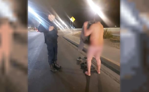 Comodoro Rivadavia: lo detuvieron por caminar desnudo en plena vía pública