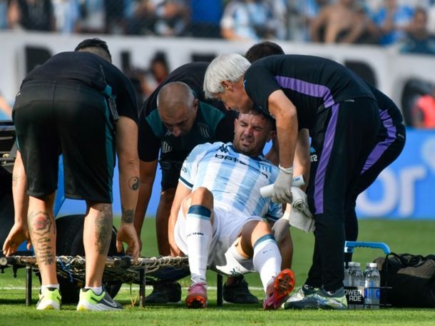 El tobillo de Maravilla Martínez encendió la alarma en Racing tras el empate en el Cilindro