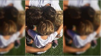 Benjamín Vicuña, con sus hijos Benjamín Vicuña, con sus hijos