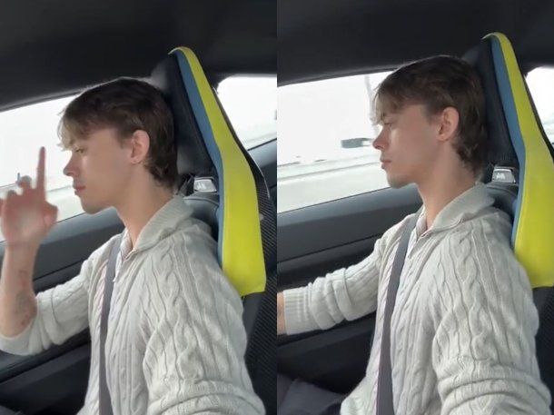 Polémica en redes: Felipe Fort se filmó manejando a alta velocidad en Estados Unidos