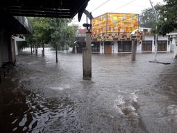 En Mina Clavero la zona urbana se vio afectada