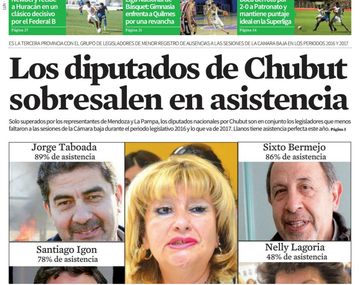 Tapas de diarios del lunes 16 de octubre de 2017