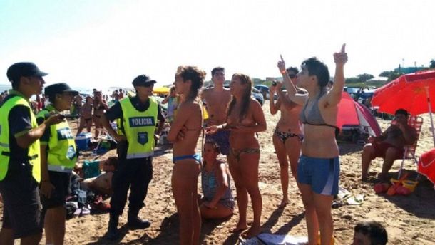 Topless censurado en Necochea