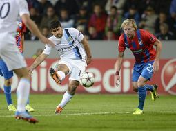 agüero, el unico gol argentino en el arranque de la champions agüero, el unico gol argentino en el arranque de la champions