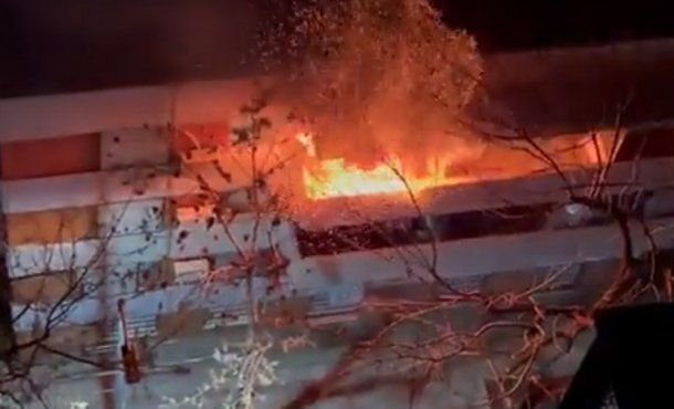 Voraz incendio destruyó un departamento en Belgrano