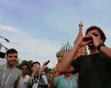 Así sonó el himno interpretado por Andrés Ciro Martínez en la Plaza Roja