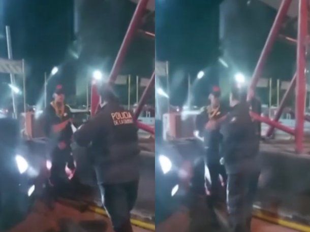 VIDEO: L-Gante fue detenido en un peaje por exceso de velocidad