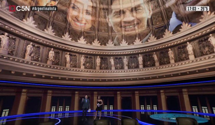 La impresionante experiencia de realidad aumentada de C5N durante las PASO 2021