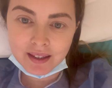 El impactante moretón que Silvina Luna mostró desde una clínica