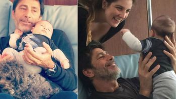 Las tiernas fotos de Nico Repetto con Toribio. Las tiernas fotos de Nico Repetto con Toribio.