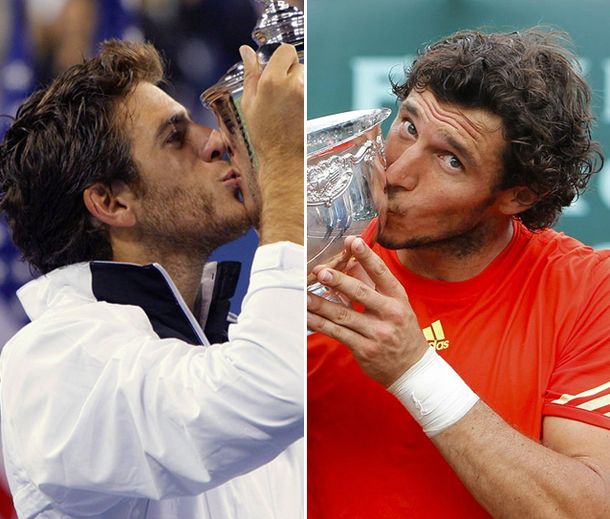 Del Potro y Mónaco, los mejores argentinos