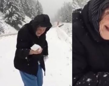 La mujer de 101 años que aún juega en la nieve