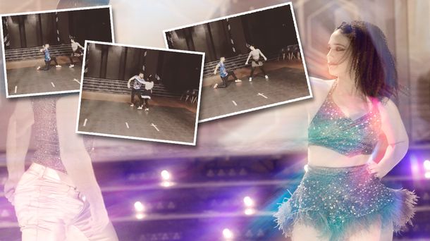 VIDEO: en plena rehabilitación, Ángela Torres ensaya el cuarteto