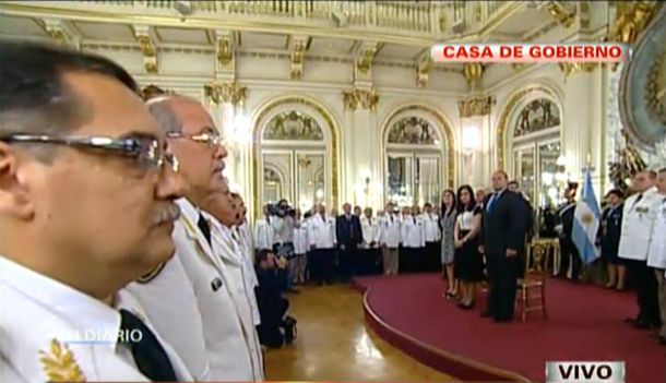 CFK encabezó la ceremonia de ascenso de oficiales