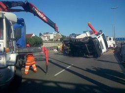 Caos en la Panamericana por un choque múltiple