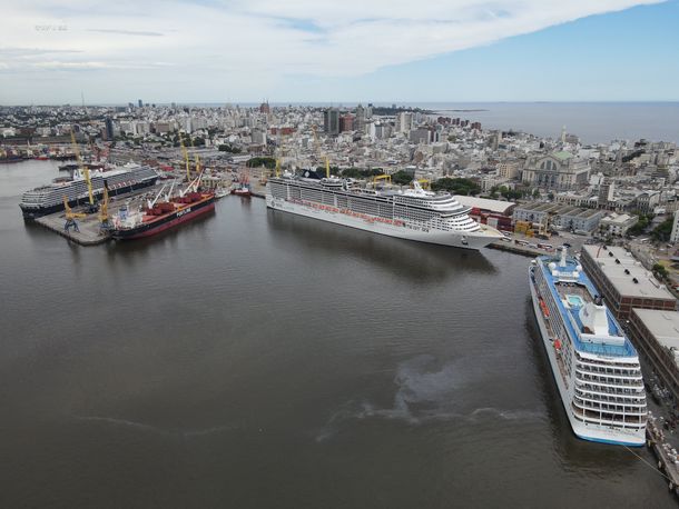 El Puerto de Montevideo vive una temporada récord de cruceros