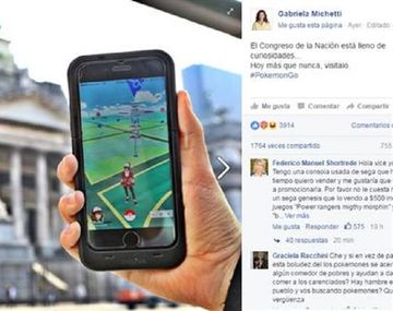 Michetti convocó a jugar Pokémon Go