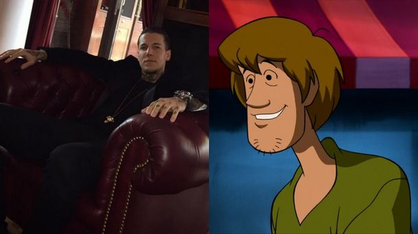 Alexander Caniggia y su look Scooby Doo