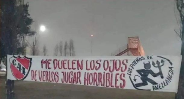 Amenazas en Independiente antes de jugar con Racing: Me duelen los ojos de verlos jugar