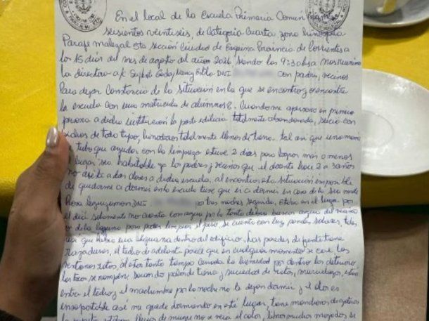 La carta que escribió Nancy Godoy en agosto de 2026 La carta que escribió Nancy Godoy en agosto de 2026