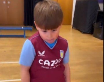 El festejo del hijo del Dibu Martínez por un premio en la escuelita