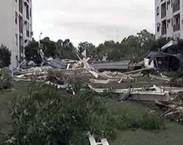 Fuerte temporal azotó Capital