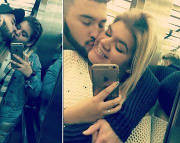 Morena Rial y su novio, Martín Casar, súper enamorados.