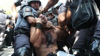 siete heridos durante las protestas en san pablo antes de la fiesta inaugural siete heridos durante las protestas en san pablo antes de la fiesta inaugural