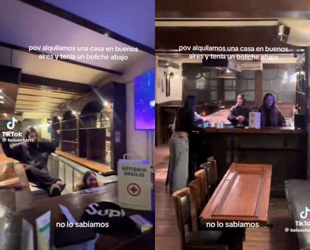 Video viral: alquilaron una casa en Buenos Aires y descubrieron que abajo funcionaba un histórico boliche.