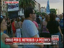 vecinos marcharon para detener las obras del metrobus vecinos marcharon para detener las obras del metrobus