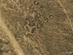 Hallan extraños dibujos gigantes en Kazajistán gracias a Google Earth