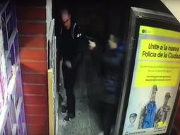 El momento del ataque a tiros al bombero en Villa Soldati